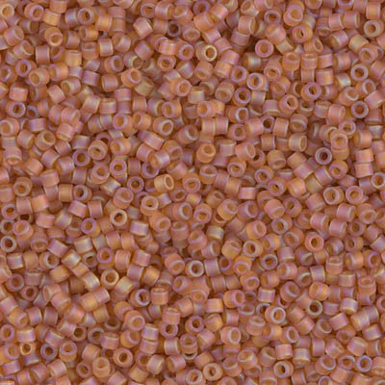 Miyuki Delica Bead 11/0, DB0866, Matte Transparent Topaz AB, 5 grams
